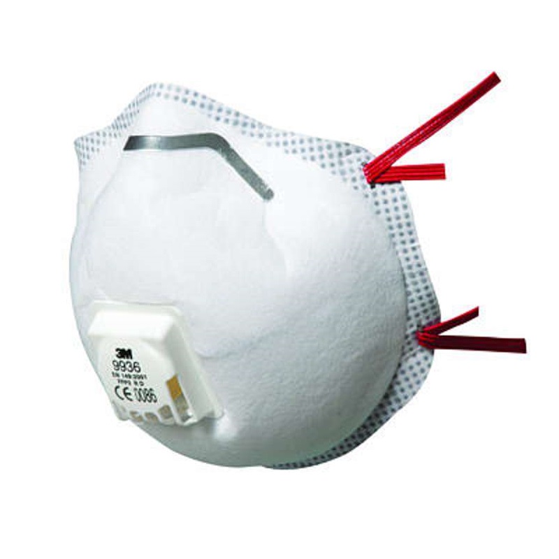 Mascarilla reutilizable FFP3 R con válvula para Gases Ácidos 3M 9936 - Referencia 9936